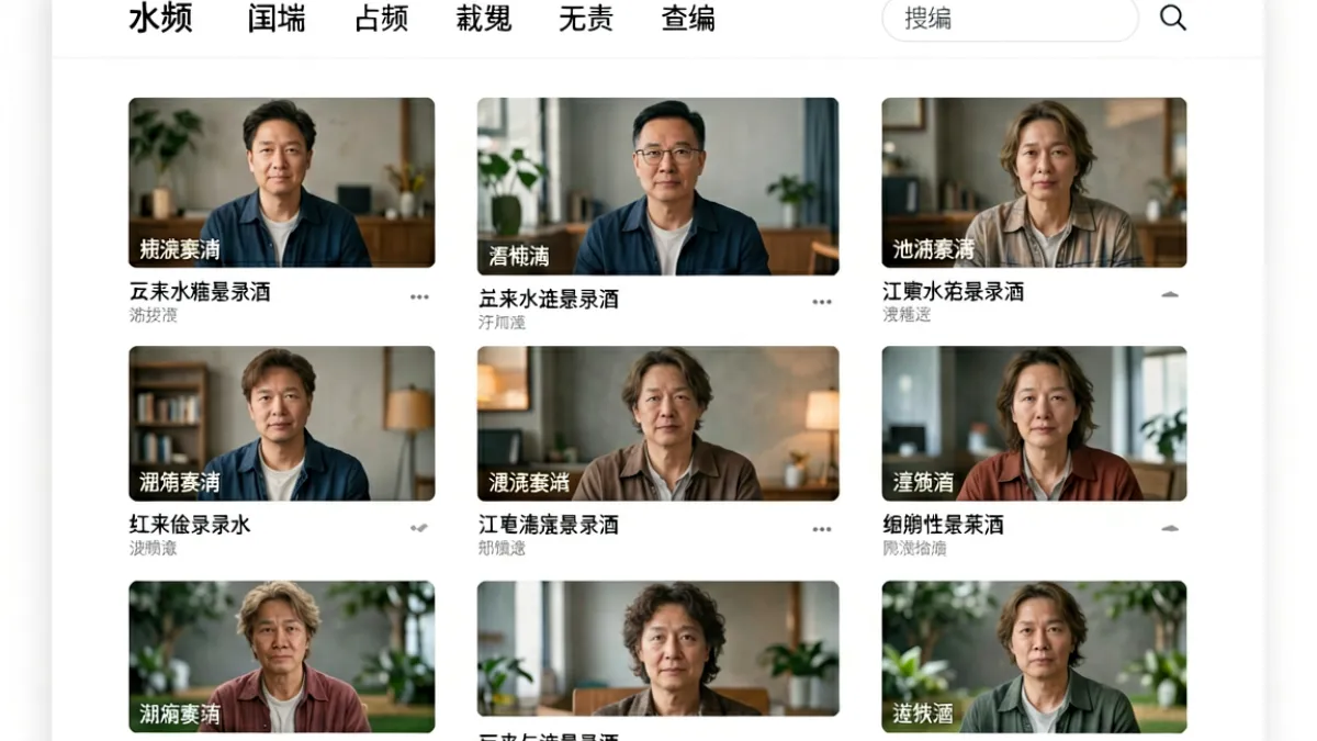 17c主站cc域名入口界面，展示网站首页视频列表与导航菜单